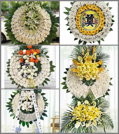 河南南阳新野县樊集乡樊集村花圈速递